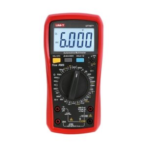 UNI-T UT107+ AC/DC voltage test: 1000V;  AC/DC current test: 10A;  Resistance test: 60MΩ; Capacitance test: 10mF;  Frequency: 10MHz;  Temperature: -40℃~1000℃; VFC