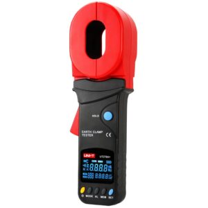 UNI-T  UT278A+ Earth ground resistance:  800Ω;  Current:  20A;   Jaw opening:  32mm;  Audiable and visual alarm;  Auto power off;  LCD:  EBTN