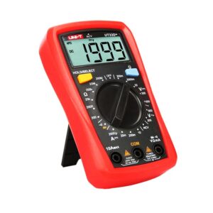 UNI-T  UT33D+ AC/DC voltage: 600;  DC current: 10A;  Resistance : 200MΩ;  NCV,  Manual range