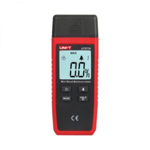 UNI-T  UT377A MINI WOOD MOISTURE METER: 2~40%;  Refresh rate: 2 times/s;  Auto power off;  Lowbattery indication;  Wood categories: 4;   Ambient temperature correction