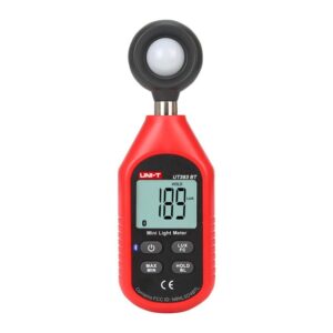 UNI-T  UT383 MINI LUX METER,Illuminance measurement : 0~199, 900Lux; 1Fc : 0~9999Fc;  Overload indication;  Auto power off;  Low battery indication