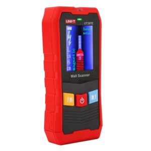 UNI-T  UT387E STUD FINDER,Ferrous metals: 100mm;  Non-ferrous metals: 80mm;  Wood: 38mm;  AC electric wire  40mm