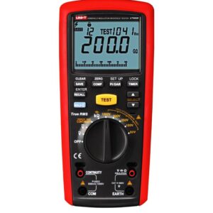 UNI-T  UT505B Insulation resistance : 1000V/20GΩ;  Load current:  1mA;  Short circuit current:DC voltage :  600V;  AC voltage :  600V ; General resistance :  10M